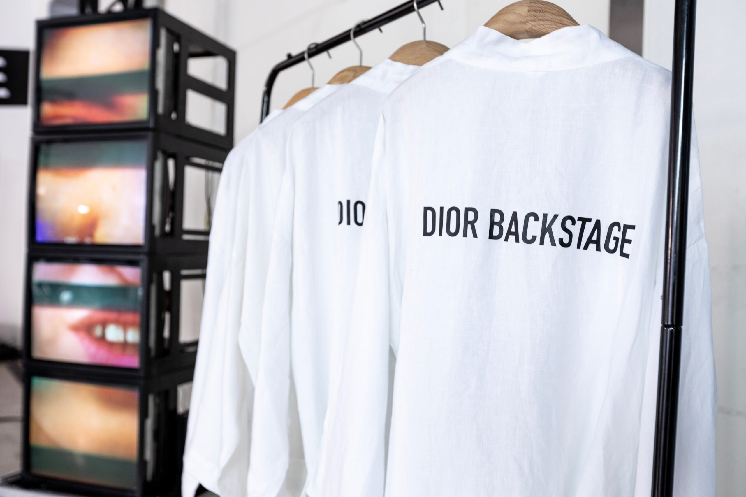 Dior Backstage set design details by Golden Mama for LVMH Dior Beauty Makeup in Seoul, South Korea