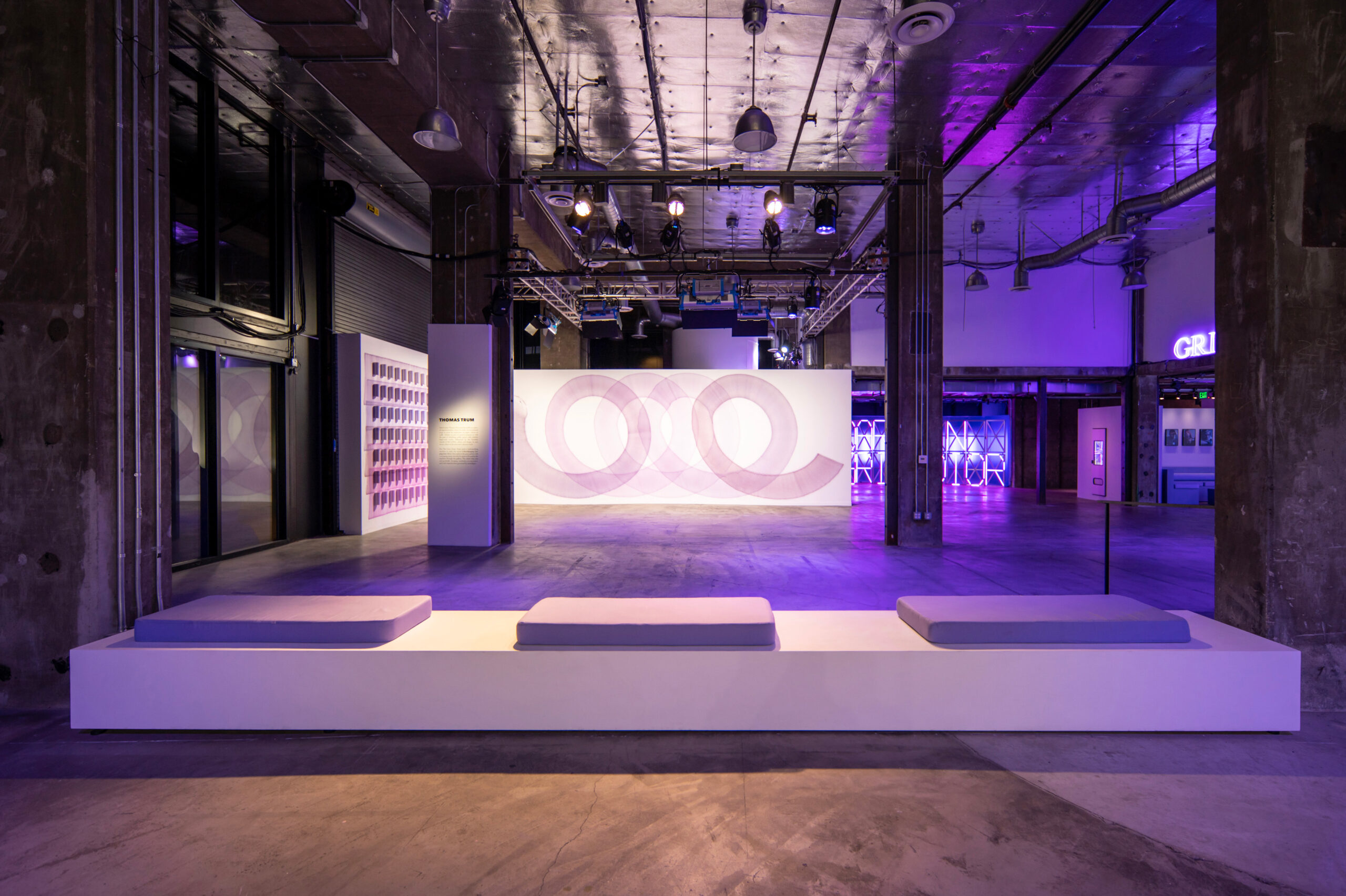 Thomas Trum art work displayed at The Grey Zone, the pop-up exhibition of La Collection Privée Dior in Los Angeles.