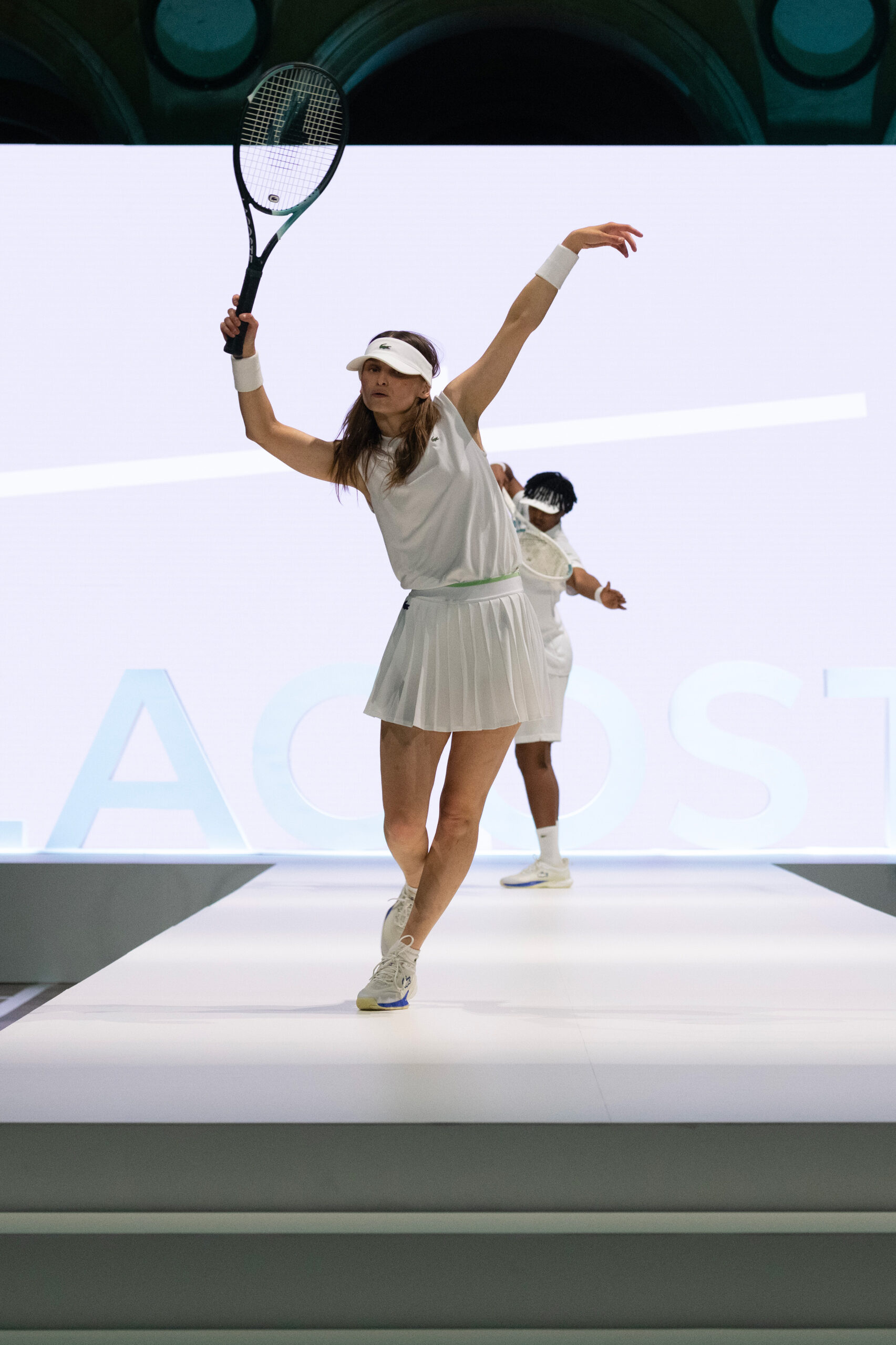 Lacoste SS24 new collection Fashion Show runway tennis animation on catwalk by Golden Mama