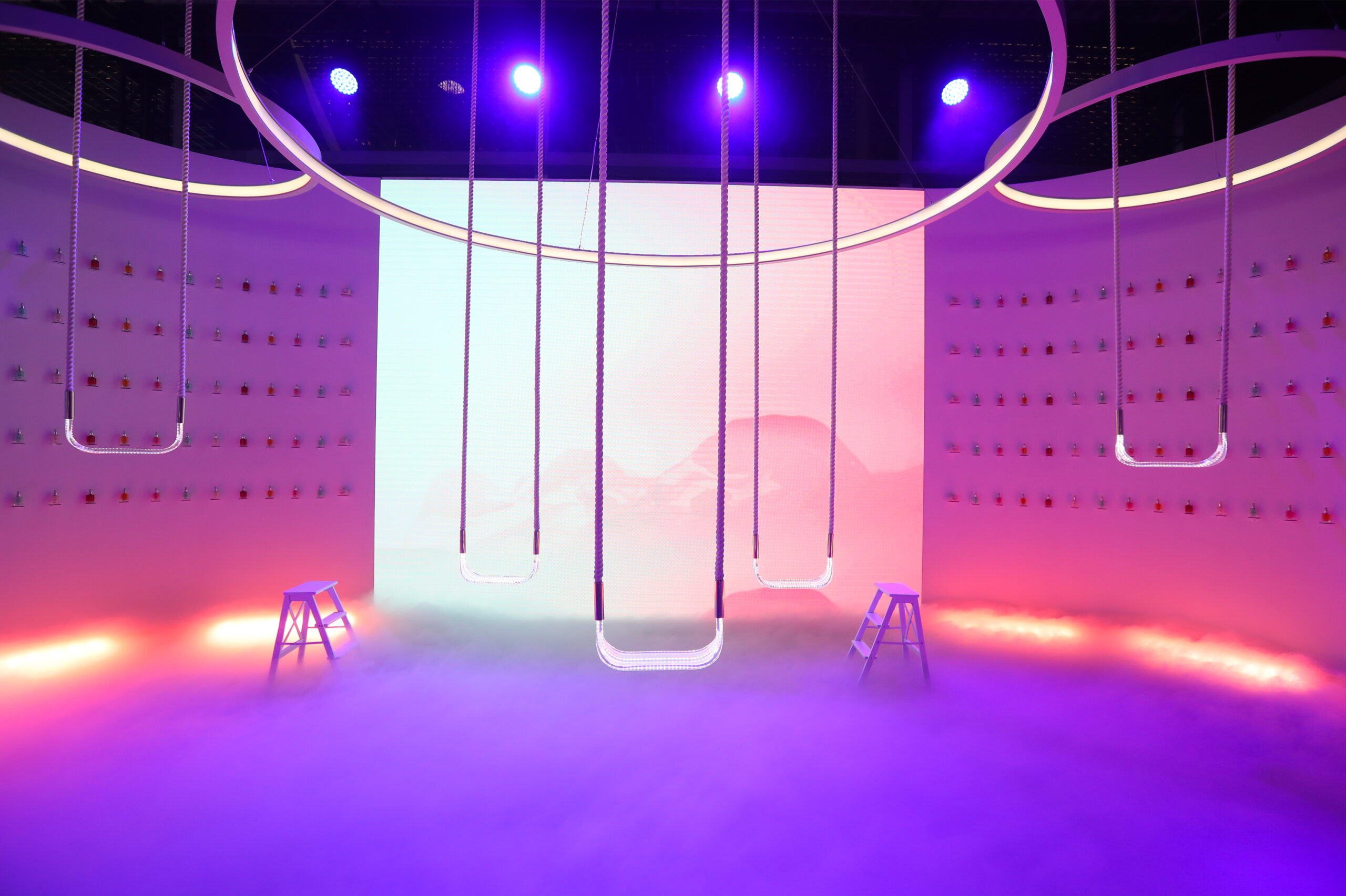 Experiential launch event showcasing LVMH Dior Beauty Capture Youth products in Shanghai. Detailed scenography and displays