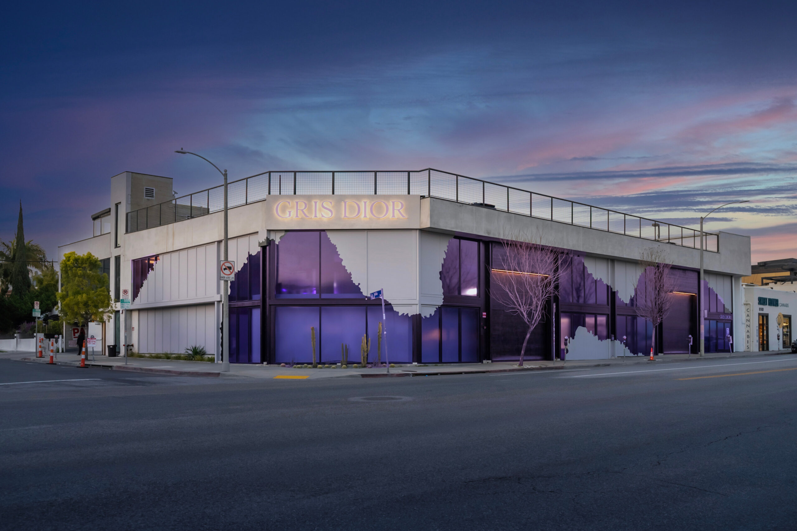 Golden Mama designed for La Collection Privée Dior an exhibition and a pop up store in Los Angeles for the launch of Gris Dior fragrance.